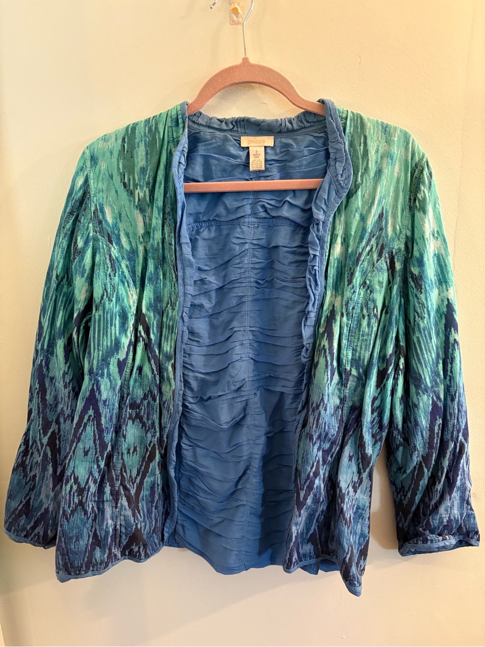 Chicos abstract blazer jacket